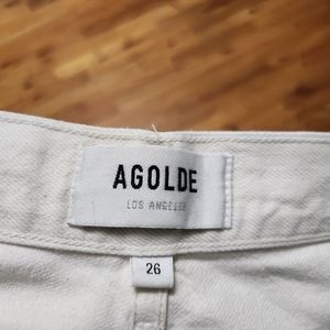 SOLD 💋 Light creme or off white Agolde Jeans